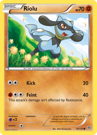 Riolu 76/135 Black & White Plasma Storm