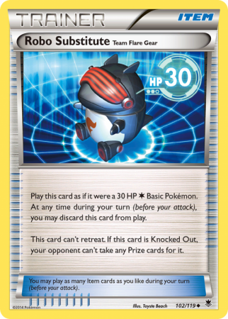 Robo Substitute Team Flare Gear 102/119 XY Phantom Forces