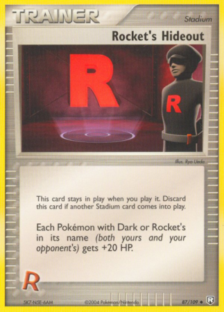 Rocket's Hideout 87/109 EX Team Rocket Returns