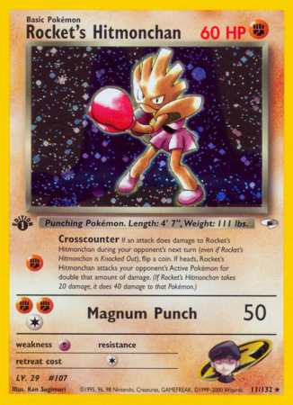 Rocket's Hitmonchan 11/132 Gym Gym Heroes