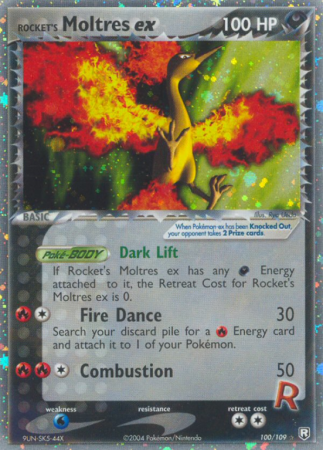Rocket's Moltres ex 100/109 EX Team Rocket Returns