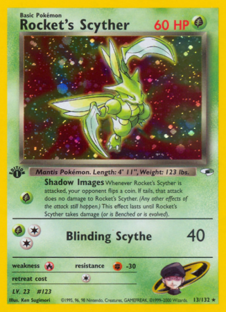 Rocket's Scyther 13/132 Gym Gym Heroes