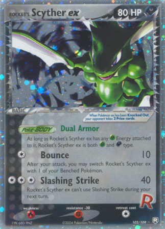 Rocket's Scyther ex 102/109
