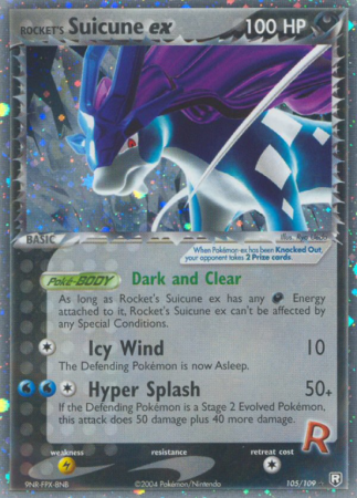 Rocket's Suicune ex 105/109 EX Team Rocket Returns
