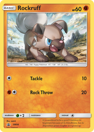 Rockruff SM06/156 Sun & Moon SM Black Star Promos