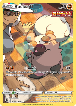 Rockruff TG07/30 Sword & Shield Silver Tempest Trainer Gallery