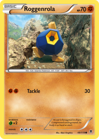 Roggenrola 48/119 XY Phantom Forces