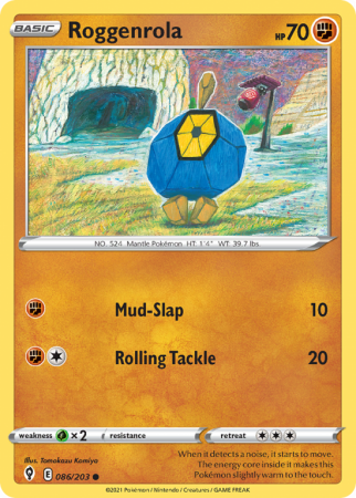 Roggenrola 86/203 Sword & Shield Evolving Skies