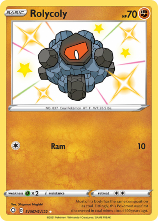 Rolycoly SV067/122 Sword & Shield Shiny Vault