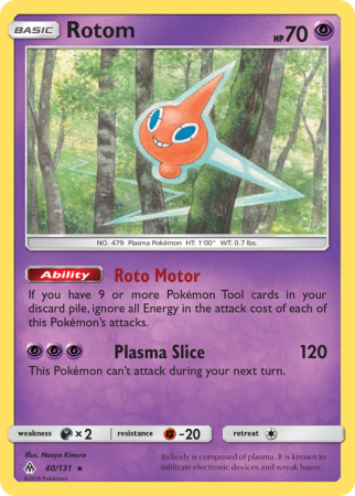 Rotom 40/131 Sun & Moon Forbidden Light