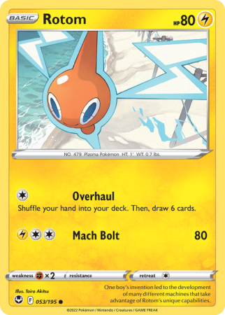 Rotom 53/195 Sword & Shield Silver Tempest