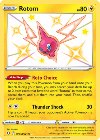 Rotom SV038/122 Sword & Shield Shiny Vault