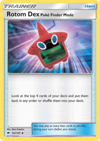 Rotom Dex Poké Finder Mode 122/147