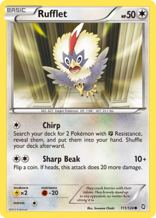 Rufflet 111/124 Black & White Dragons Exalted