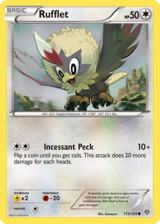 Rufflet 115/135 Black & White Plasma Storm