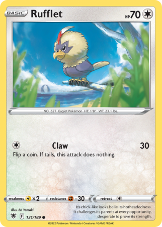 Rufflet 131/189 Sword & Shield Astral Radiance