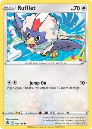Rufflet 148/195 Sword & Shield Silver Tempest