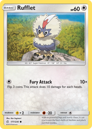 Rufflet 177/236 Sun & Moon Cosmic Eclipse