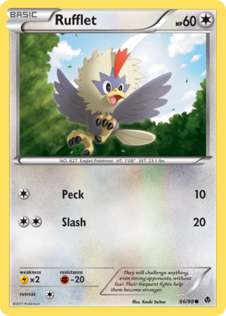 Rufflet 86/98 Black & White Emerging Powers