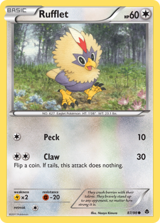 Rufflet 87/98 Black & White Emerging Powers