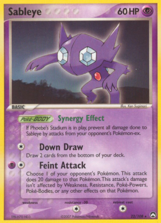 Sableye 22/108 EX Power Keepers