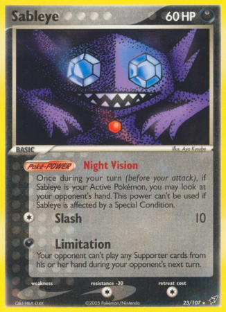 Sableye 23/107 EX Deoxys