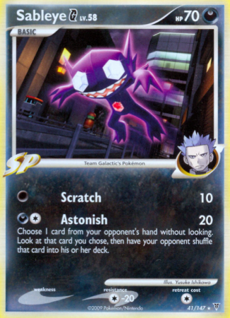 Sableye G 41/147 Platinum Supreme Victors