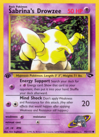 Sabrina's Drowzee 95/132 Gym Gym Challenge