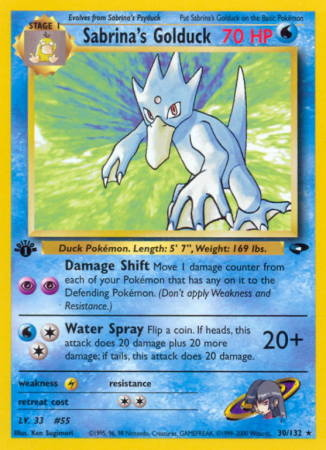 Sabrina's Golduck 30/132 Gym Gym Challenge