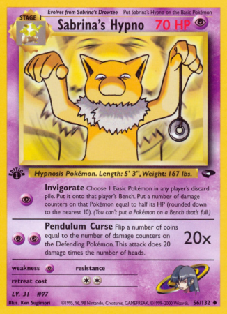 Sabrina's Hypno 56/132 Gym Gym Challenge