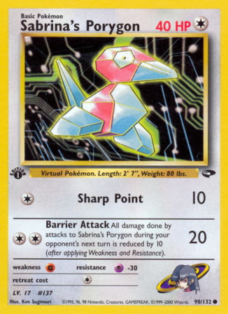 Sabrina's Porygon 98/132 Gym Gym Challenge