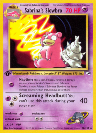 Sabrina's Slowbro 60/132 Gym Gym Heroes