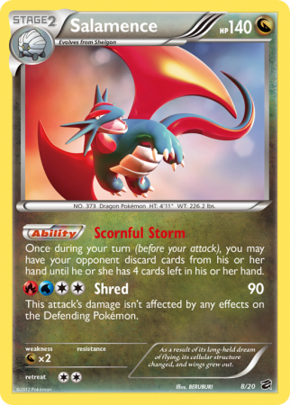 Salamence 8/20 Black & White Dragon Vault
