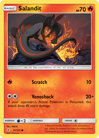 Salandit 15/145 Sun & Moon Guardians Rising