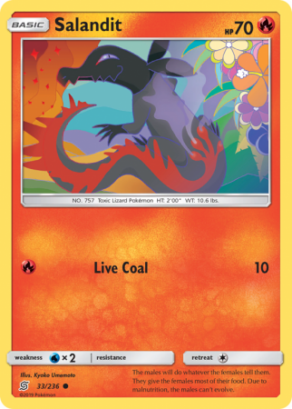 Salandit 33/236 Sun & Moon Unified Minds