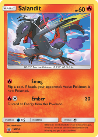 Salandit SM154/156 Sun & Moon SM Black Star Promos