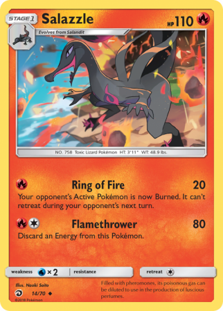 Salazzle 14/70 Sun & Moon Dragon Majesty