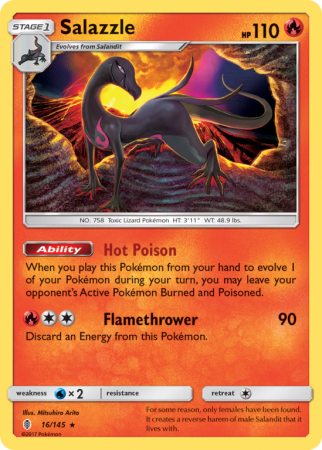 Salazzle 16/145 Sun & Moon Guardians Rising