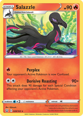 Salazzle 28/163 Sword & Shield Battle Styles
