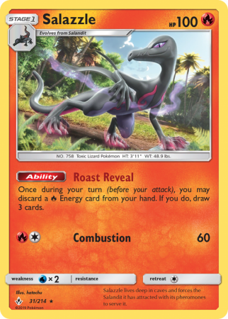 Salazzle 31/214 Sun & Moon Unbroken Bonds