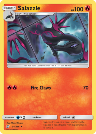 Salazzle 34/236 Sun & Moon Unified Minds