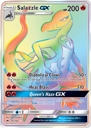 Salazzle-GX 151/147 Sun & Moon Burning Shadows