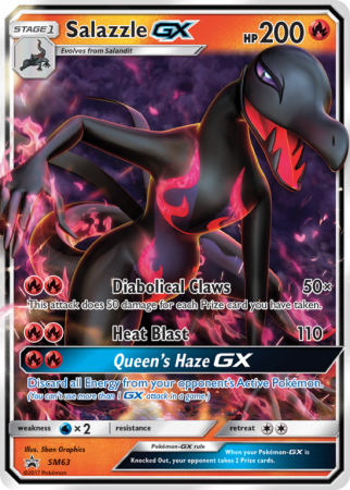Salazzle-GX SM63/156 Sun & Moon SM Black Star Promos