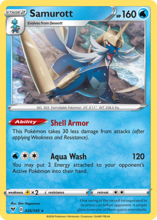 Samurott 35/185 Sword & Shield Vivid Voltage