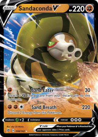 Sandaconda V 108/192 Sword & Shield Rebel Clash