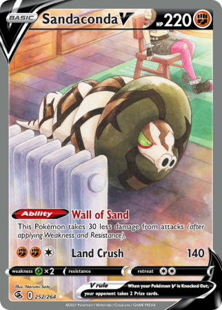 Sandaconda V 252/264 Sword & Shield Fusion Strike