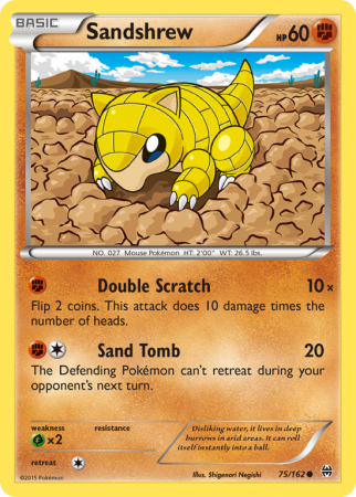 Sandshrew 75/162 XY BREAKthrough