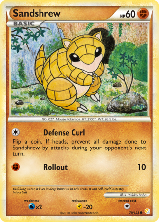 Sandshrew 79/123 HeartGold & SoulSilver HeartGold & SoulSilver