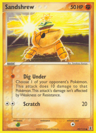 Sandshrew 82/113 EX Delta Species