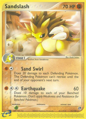 Sandslash 21/100 EX Sandstorm